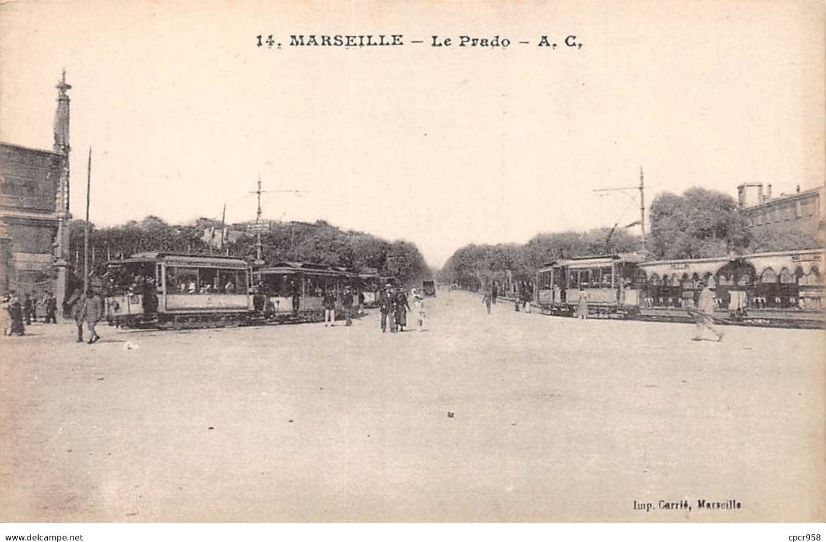 13.AM19332.Marseille.N°14.Le Prado - Castellane, Prado, Menpenti, Rouet