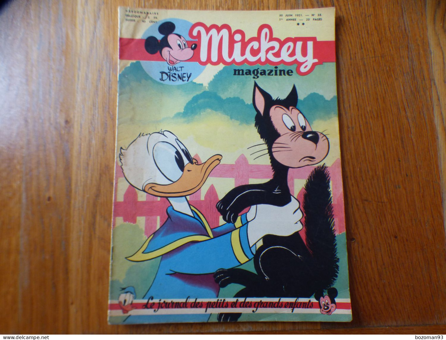 JOURNAL MICKEY BELGE N° 38 Du 30/06/1951 Avec BAMBI - Journal De Mickey