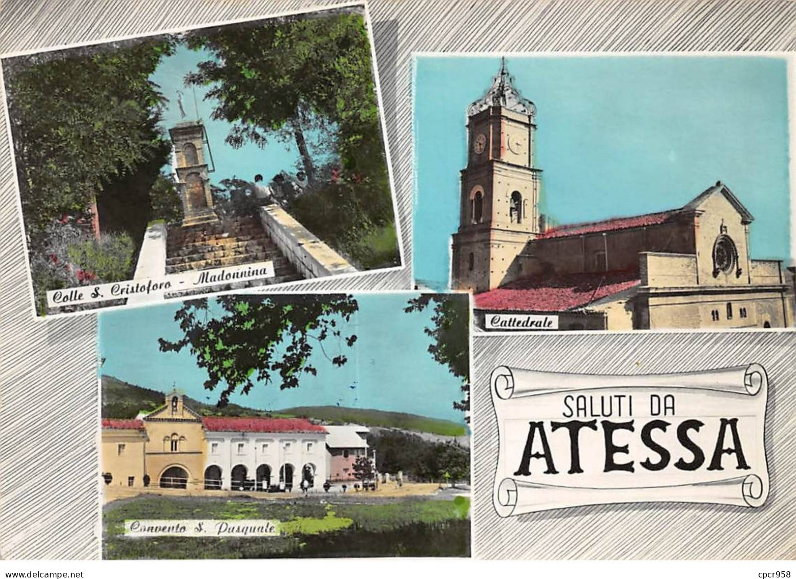 ITALIE - ATESSA - SAN39183 - Saluti Da Atessa - 15x10 Cm - Chieti