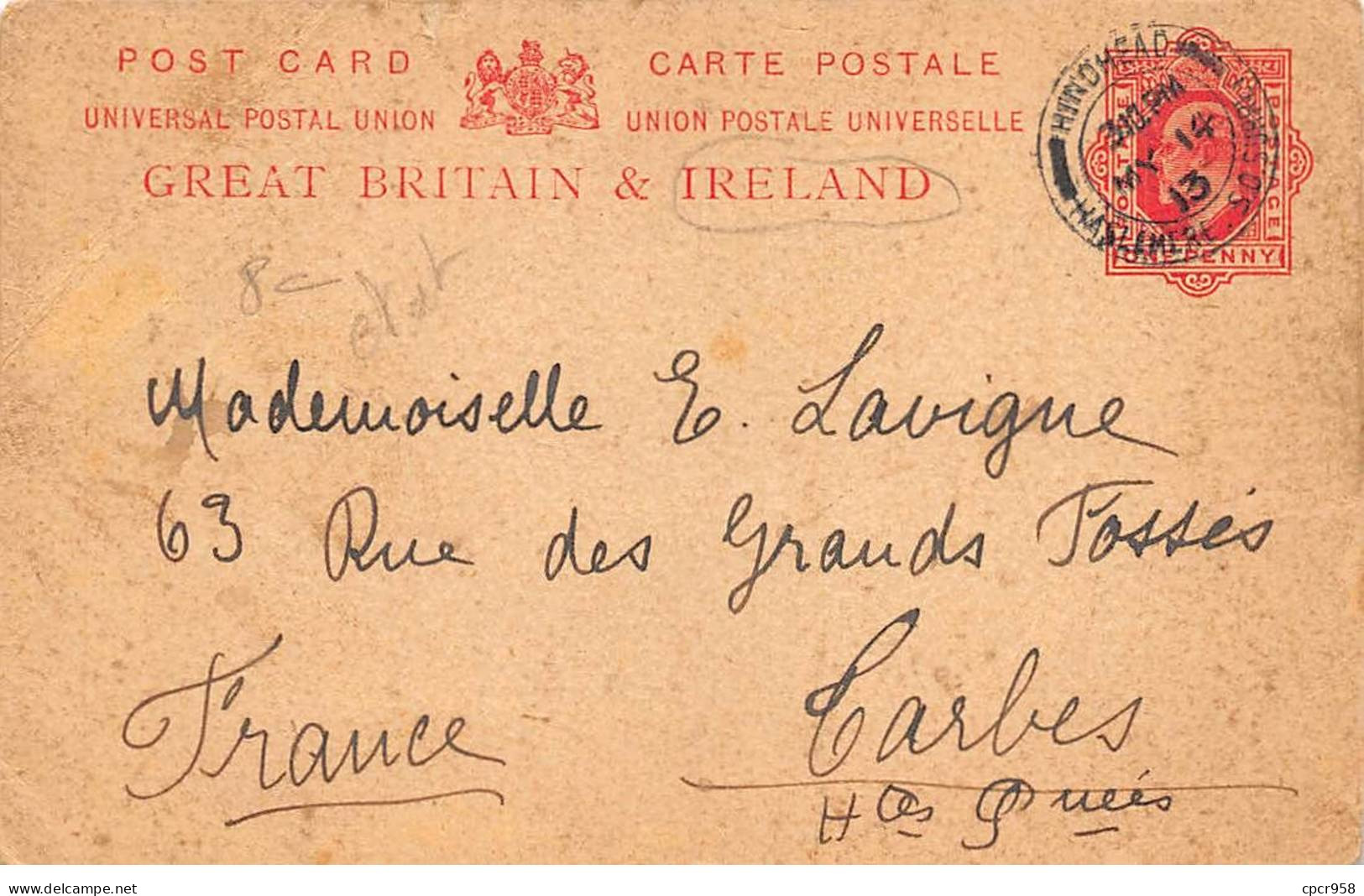 IRLANDE - SAN39293 - Carte Postale - Union Postale Universelle - En L'état - Limerick