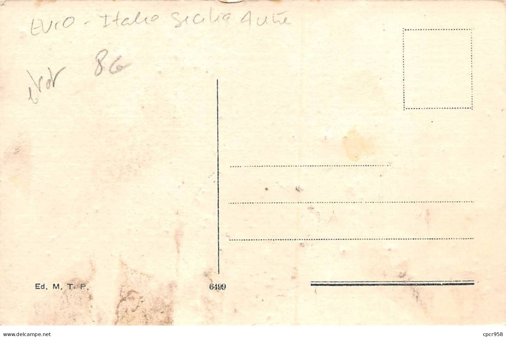 ITALIE - PALERMO - SAN39213 - La Cale - En L'état - Other & Unclassified