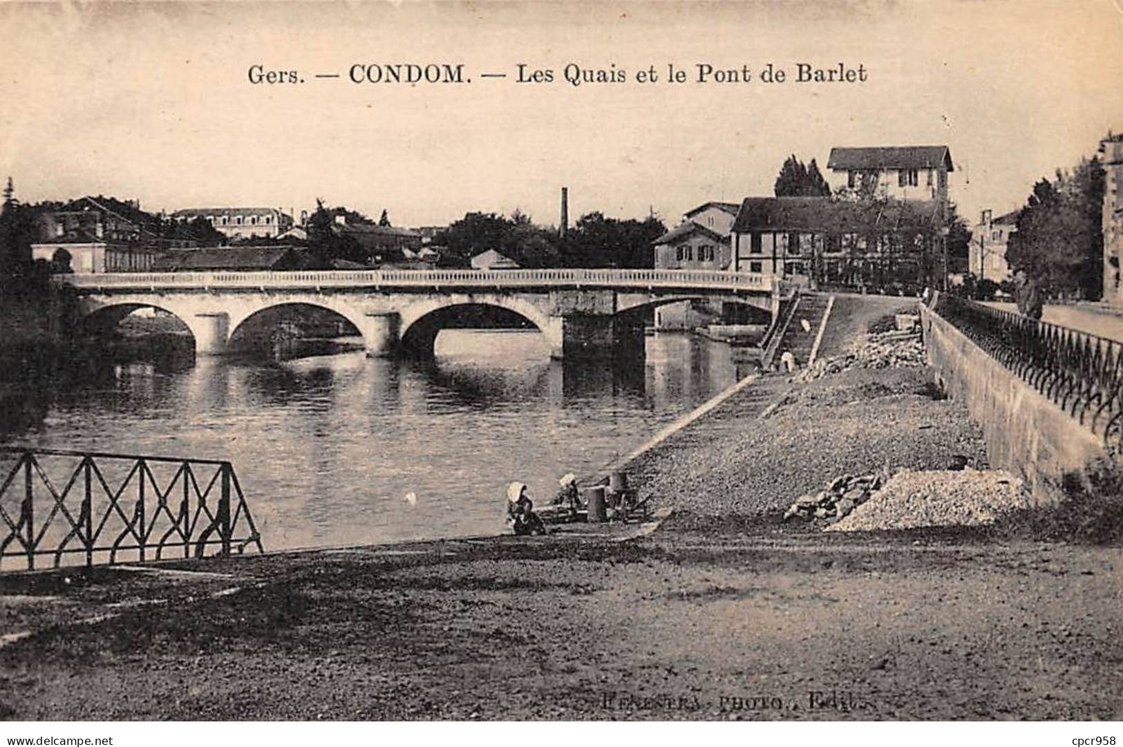 32 - CONDOM - SAN58401 - Les Quais Et Le Pont De Barlet - Condom