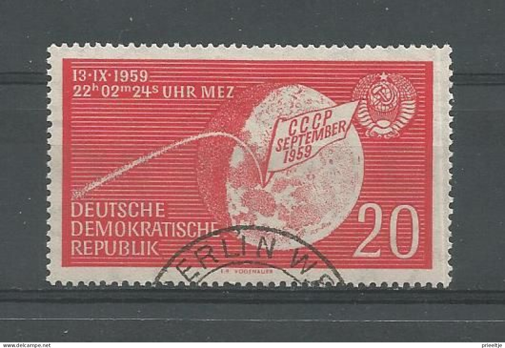 DDR 1959 Space Luna 2 Y.T. 437  (0) - Oblitérés