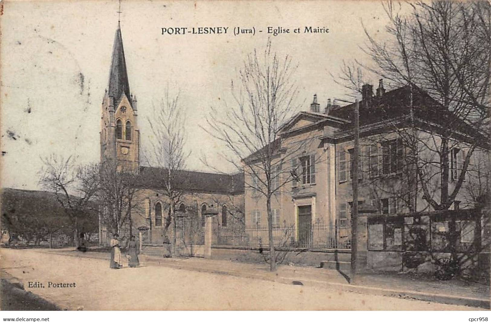 39 - PORT LESNEY - SAN58421 - Eglise Et Mairie - Sonstige & Ohne Zuordnung