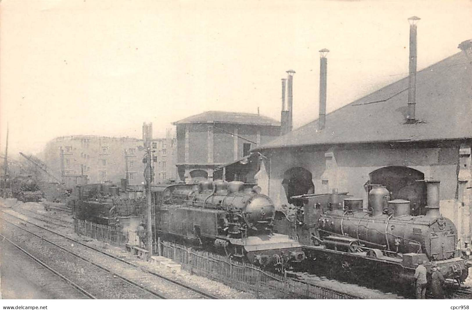 75014 - PARIS - SAN58530 - Vue De L'ancien Dépôt De Paris Denfert. Ligne De Paris à Sceaux Et Limours - Train - Paris (14)