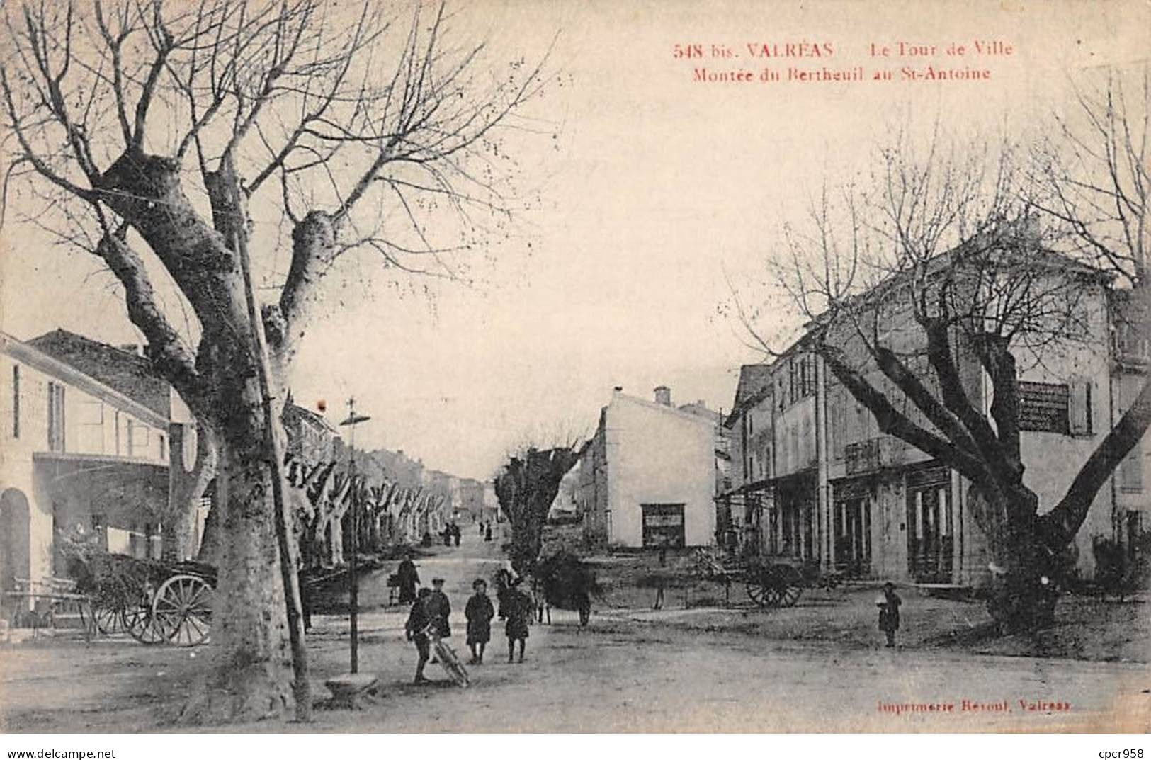 84 - VALREAS - SAN58566 - La Tour De Ville - Montée Du Bertheuil Au St Antoine - Valreas