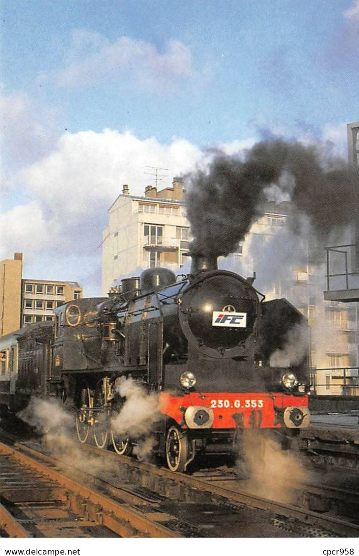 75 - PARIS - SAN58716 - Locomotive Vapeur 230G353 De La SNCF  - CPSM 15x10 Cm - Pariser Métro, Bahnhöfe