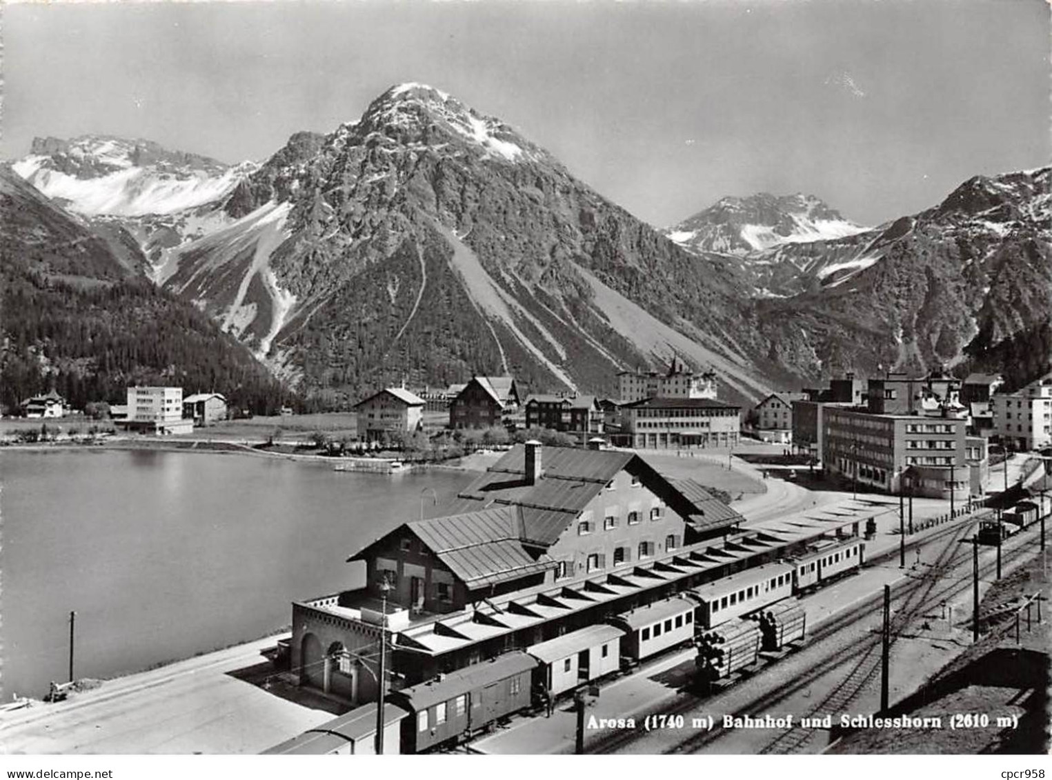 SUISSE - SAN58813 - Arosa Bahnhof Und Schiesshorn  - CPSM 15x10 Cm - Autres & Non Classés