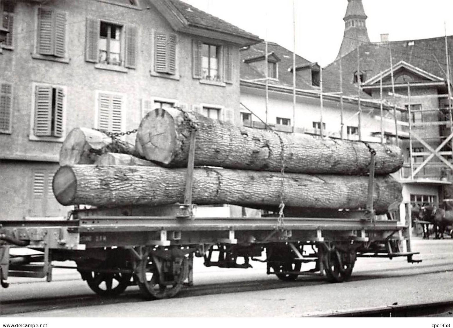 SUISSE - SAN58851 - Train à Localiser - FW L 134 - 1912 SWS) Im Seltenen Einsatz Als Langholzwagen - CPSM 15x10 Cm - Autres & Non Classés