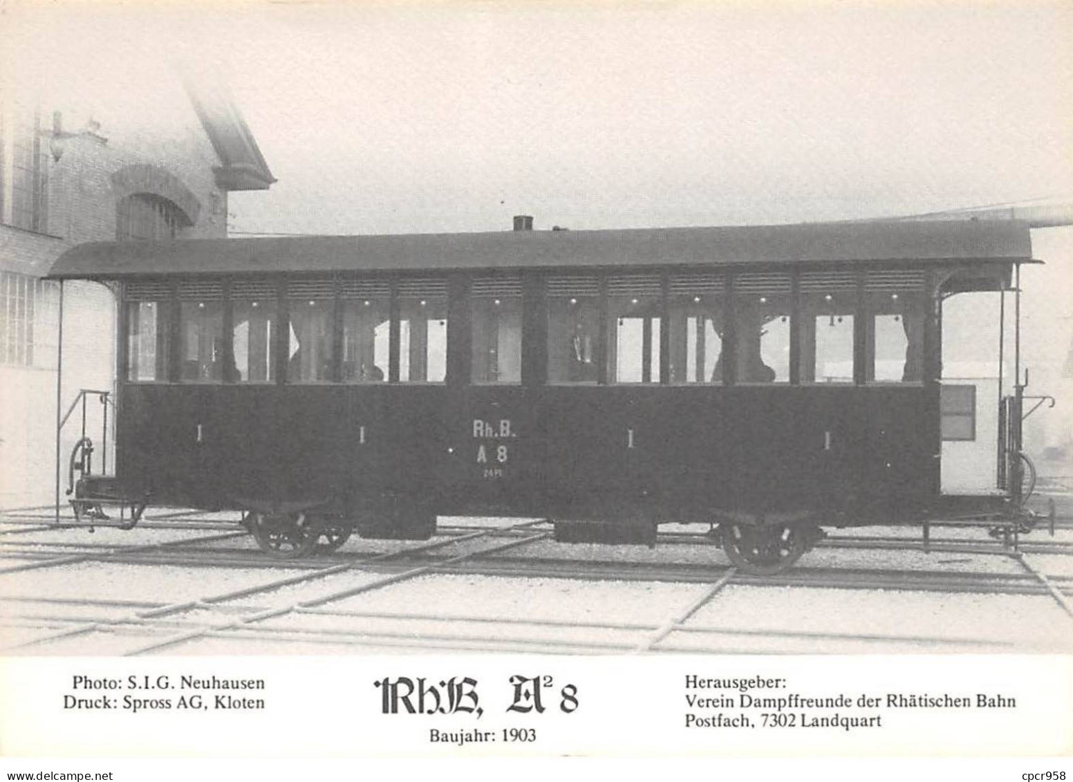 SUISSE - SAN58858 - Train à Localiser - Herausgeber - Verein Dampffreunde Der Rhatischen Bahn - CPSM 15x10 Cm - Autres & Non Classés