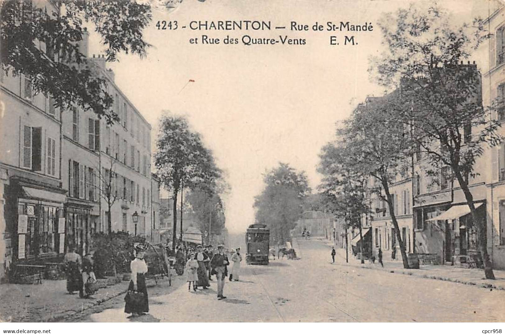 94 - CHARENTON - SAN56150 - Rue De St Mandé Et Rue Des Quatre Vents - Charenton Le Pont