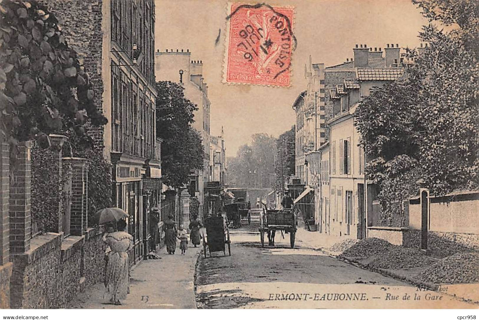 95 - ERMONT EAUBONNE - SAN56196 - Rue De La Gare - Ermont-Eaubonne