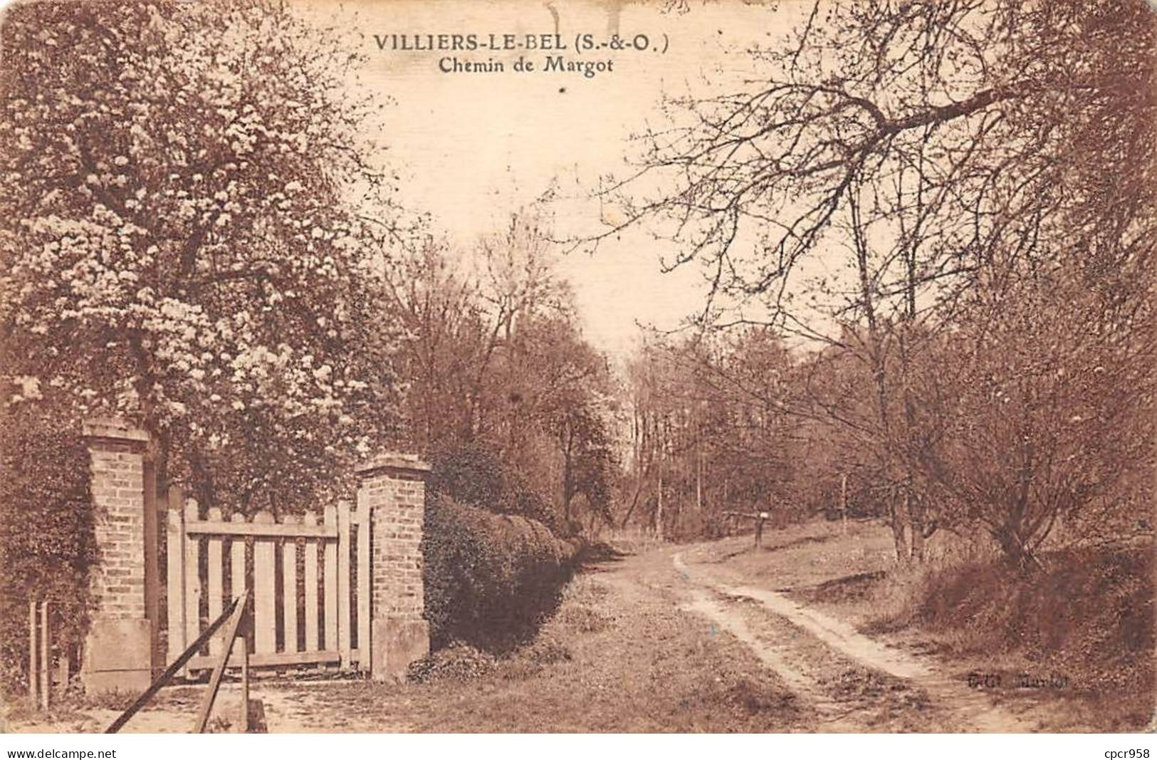 95 - VILLIERS LE BEL - SAN56212 - Chemin De Margot - Pli - Villiers Le Bel