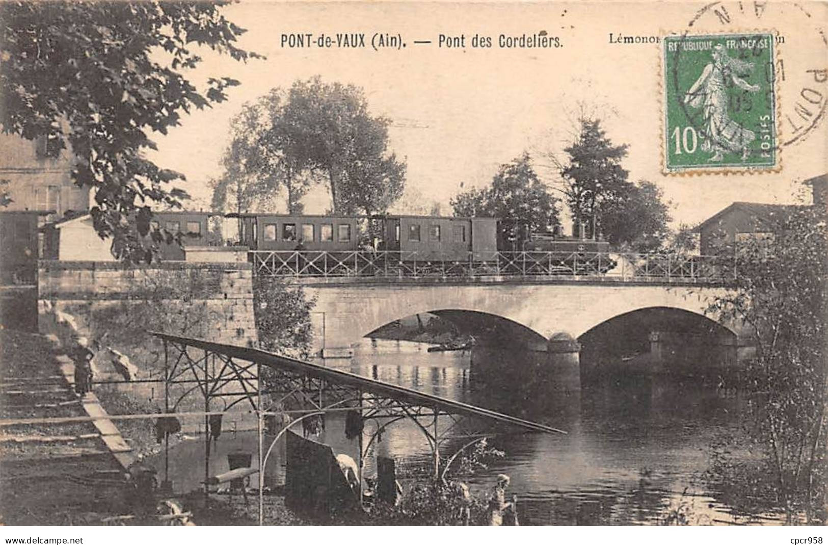 01 - PONT DE VAUX - SAN57739 - Pont Des Cordeliers - Train - Pont-de-Vaux