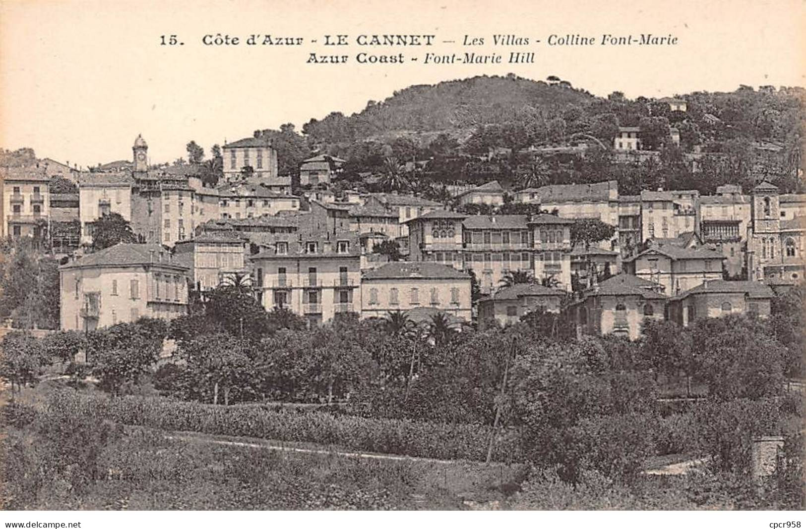 06 - LE CANNET - SAN58002 - Les Villas - Colline Font Marie - Le Cannet