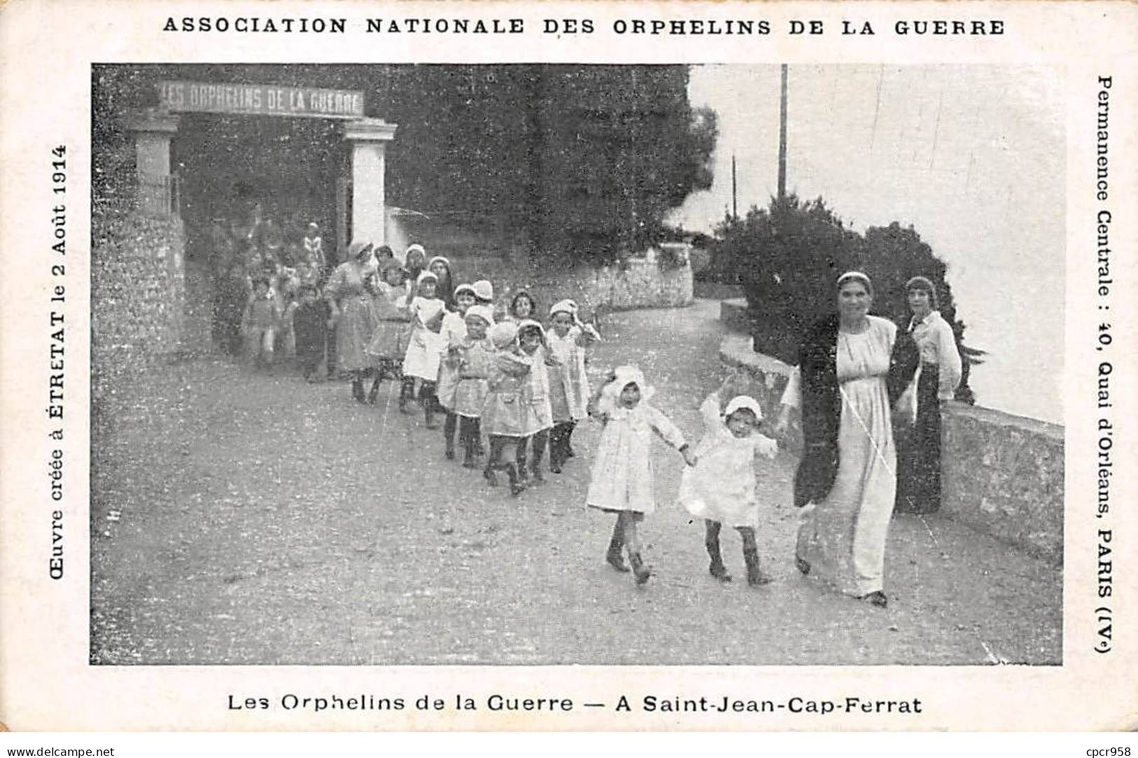 06 - SAINT JEAN CAP FERRAT - SAN58041 - Les Orphelins De La Guerre - Association Nationale - Saint-Jean-Cap-Ferrat
