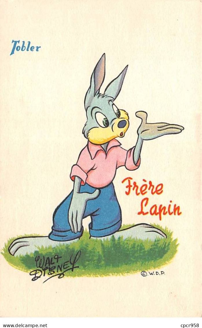 DISNEY - SAN58245 - Carte Pub Tobler - Frère Lapin - Sonstige & Ohne Zuordnung