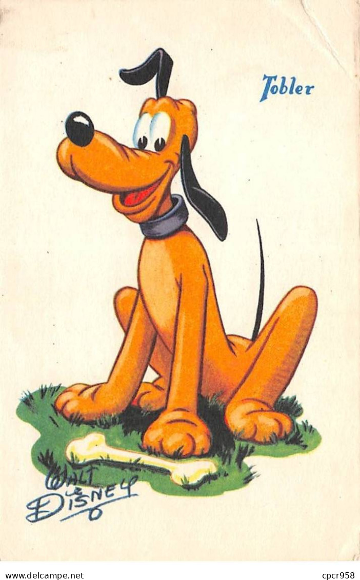 DISNEY - SAN58266 - Carte Pub Tobler - Pluto - Autres & Non Classés