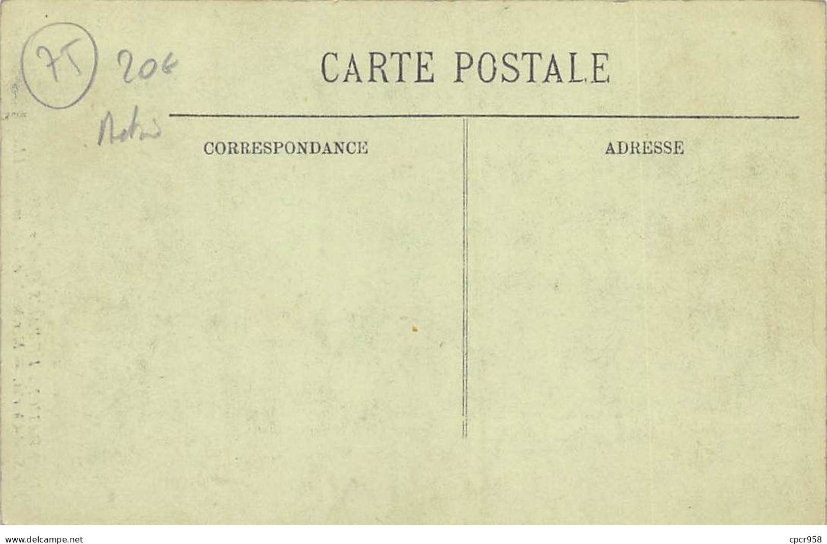 75 - PARIS - SAN55635 - Rue Saint Charles - Marchande De Légumes - Métier - Inondations De Paris - Janvier 1910 - De Overstroming Van 1910