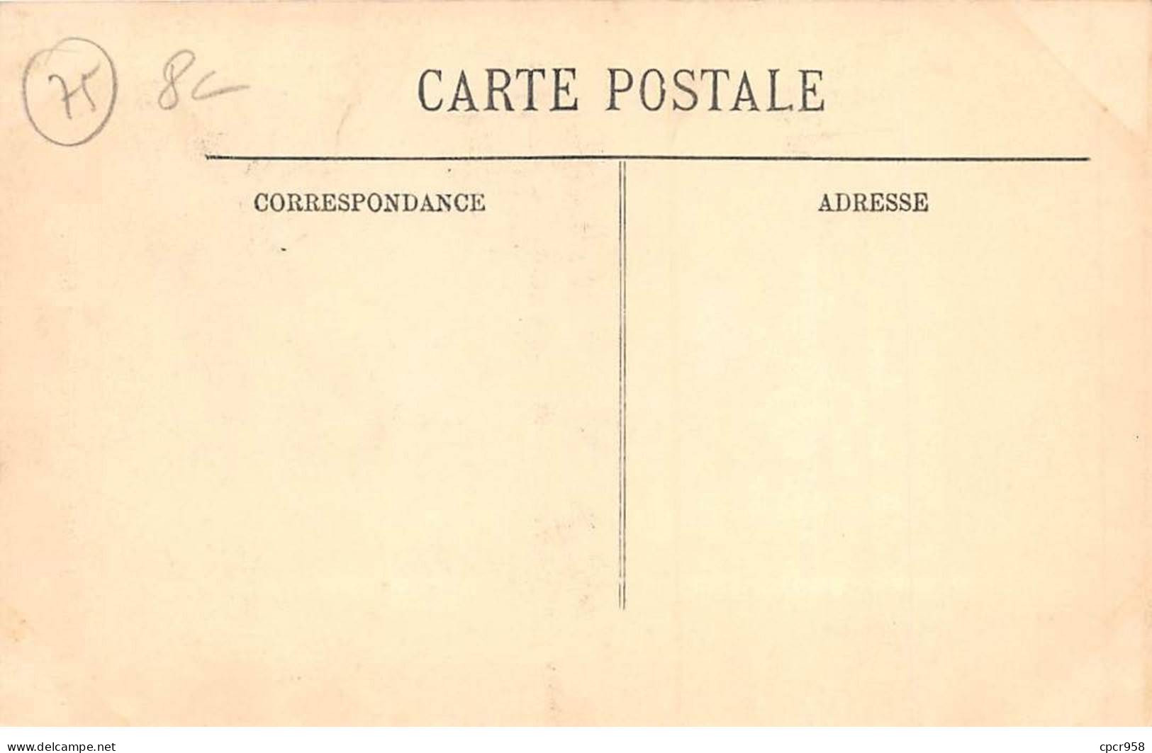 75 - PARIS - SAN55647 - La Rue Rouelle - Un Déménagement - Inondation De Paris - Janvier 1910 - Décollée - De Overstroming Van 1910