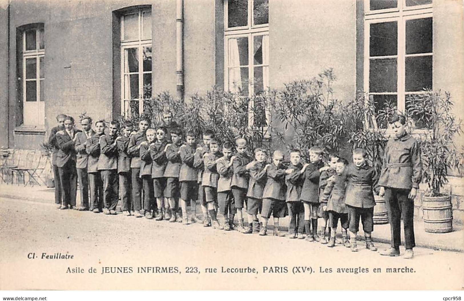 75015 - PARIS - SAN55702 - Asile De Jeunes Infirmes - Rue Lecourbe - Les Aveugles En Marche - Paris (15)