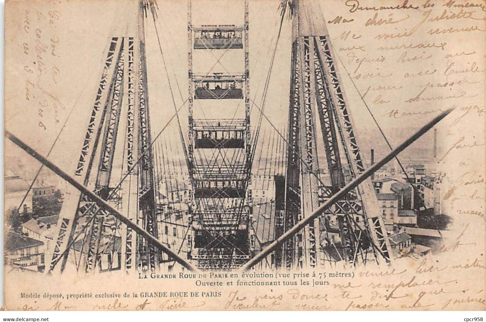 75015 - PARIS - SAN55705 - La Grande Roue De Paris En évolution - Ouverte Et Fonctionne Tous Les Jours - Manège - Paris (15)