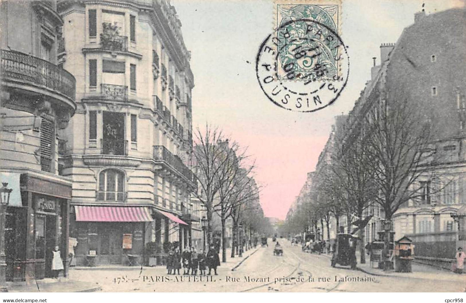 75016 - PARIS - SAN55720 - Rue Mozart Prise De La Rue Lafontaine - Arrondissement: 16
