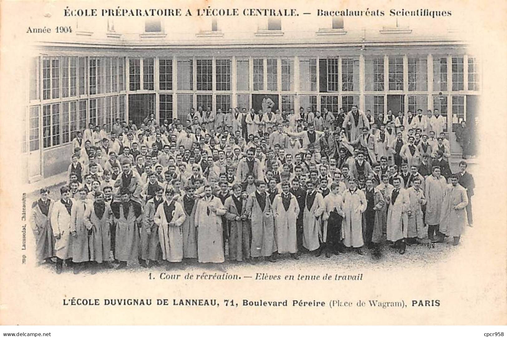 75017 - PARIS - SAN55747 - L'Ecole Duvignau De Lanneau - Boulevard Pereire - Place Wagram - Ecole Préparatoire.... - Arrondissement: 17