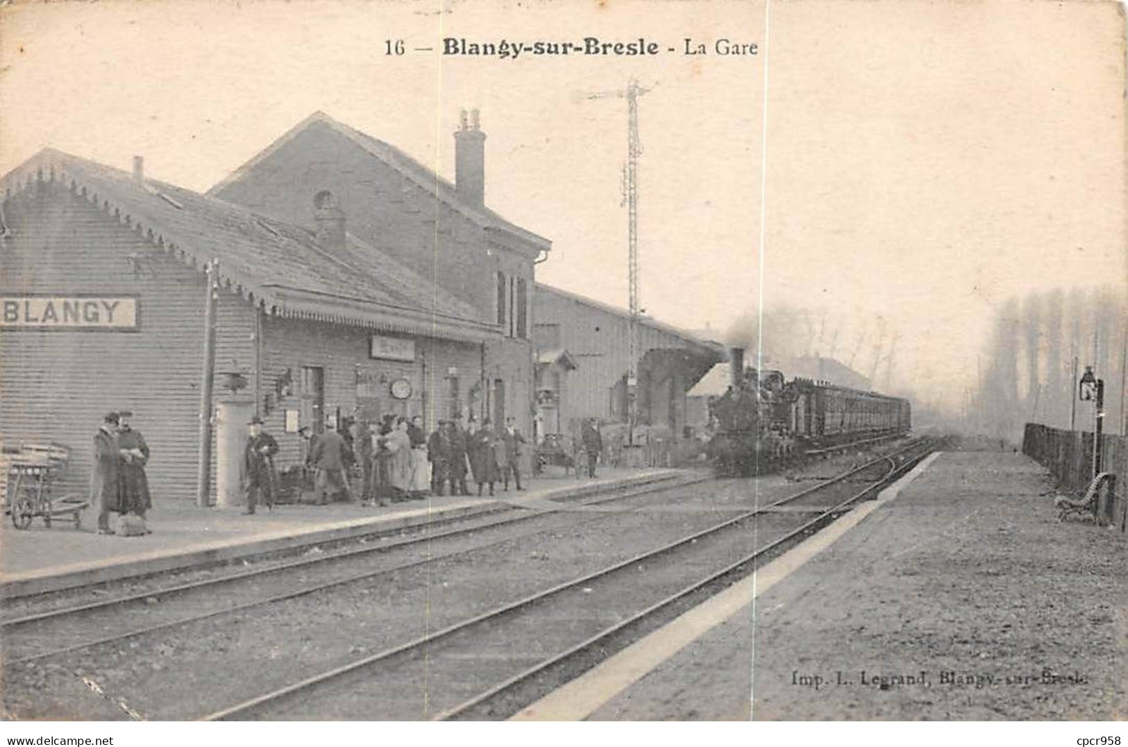 76 - BLANGY SUR BRESLE - SAN55767 - La Gare - Train - Blangy-sur-Bresle