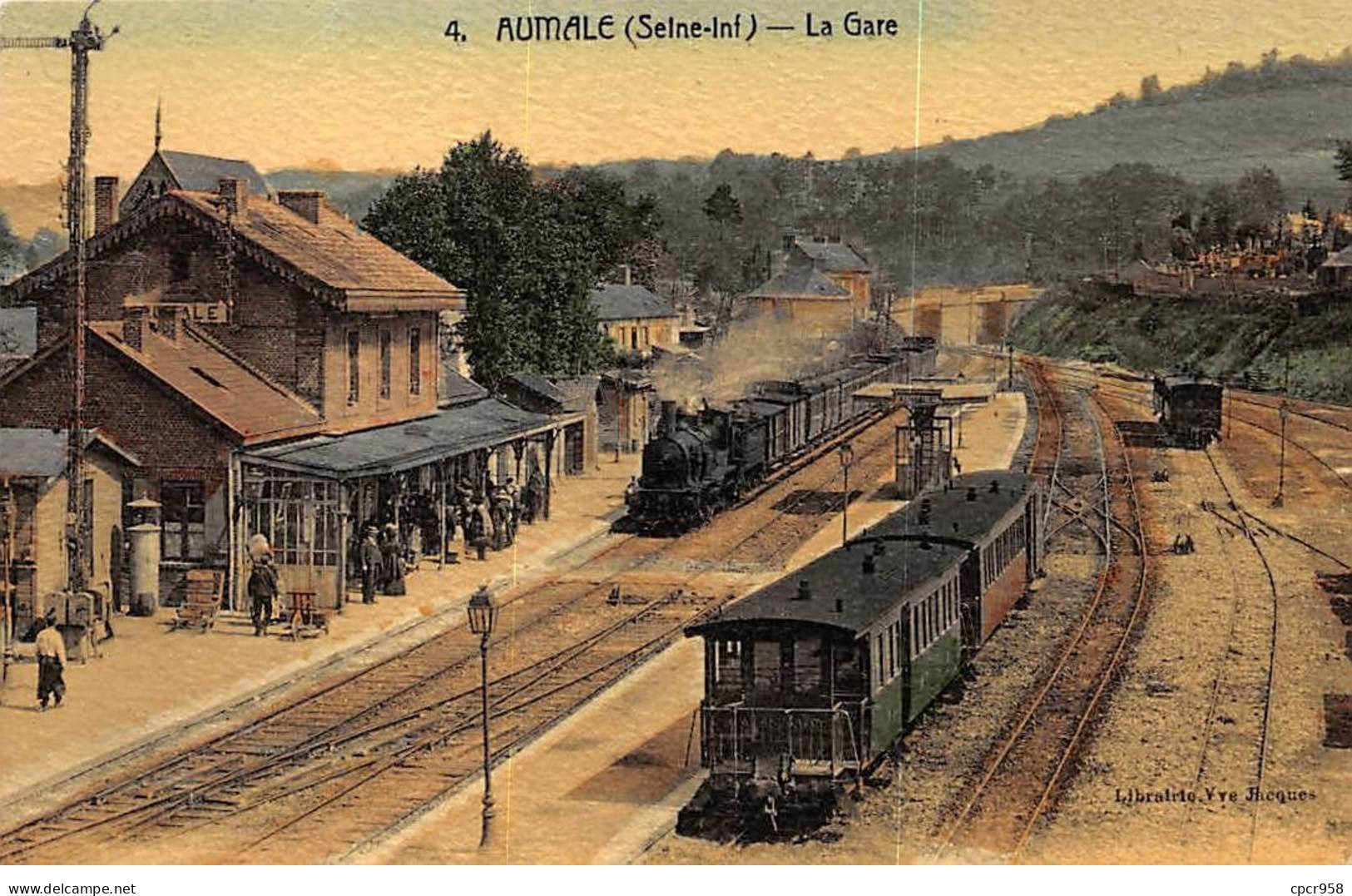 76 - AUMALE - SAN55769 - La Gare - Train - Aumale