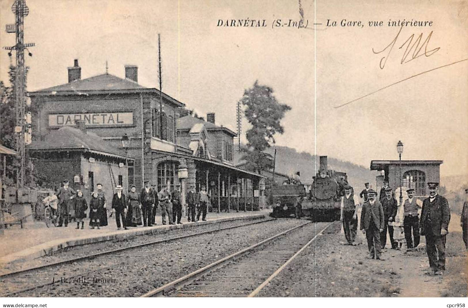 76 - DARNETAL - SAN55770 - La Gare - Vue Intérieure - Train - Darnétal