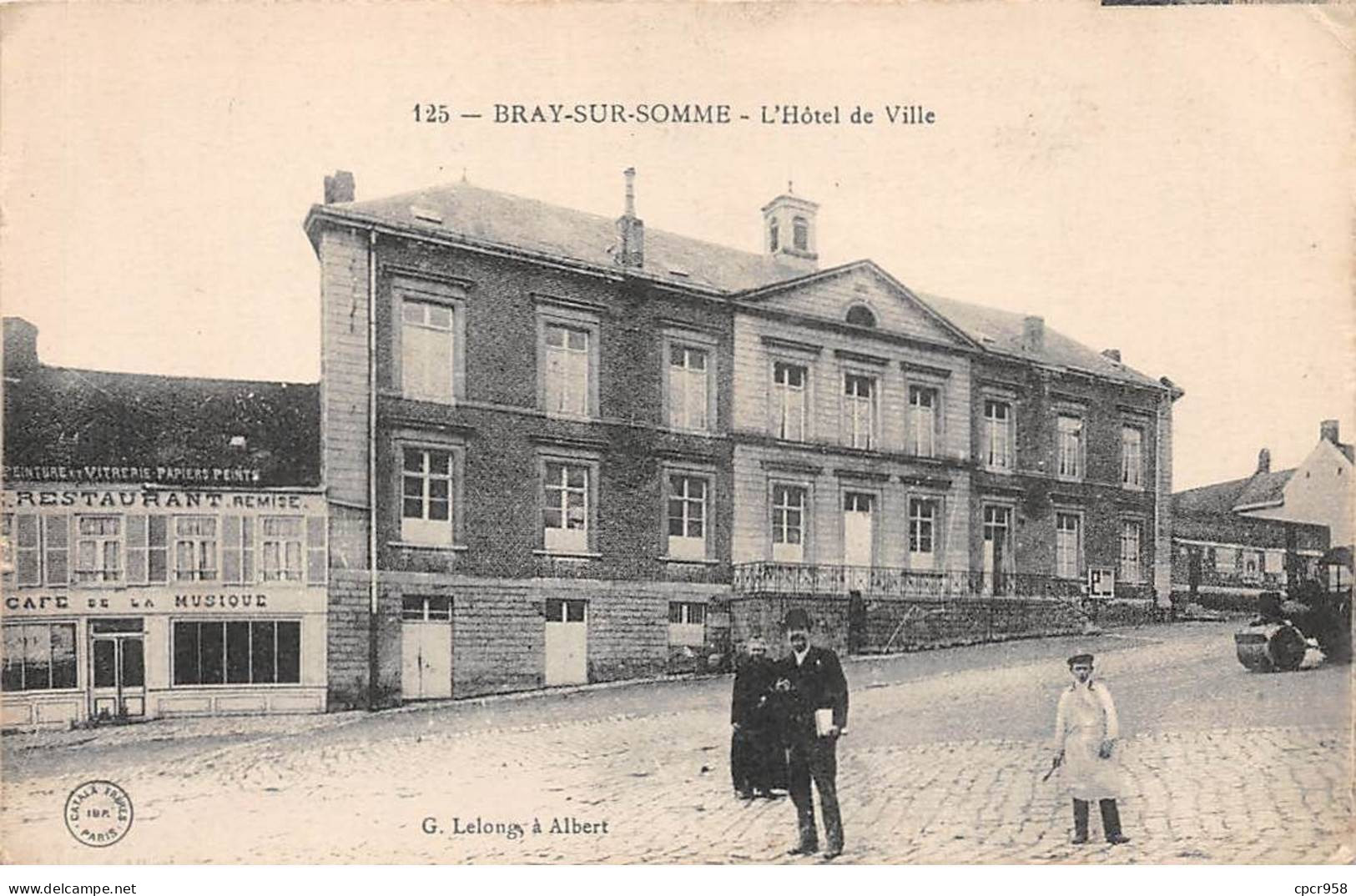 80 - BRAY SUR SOMME - SAN55969 - L'Hôtel De Ville - Bray Sur Somme