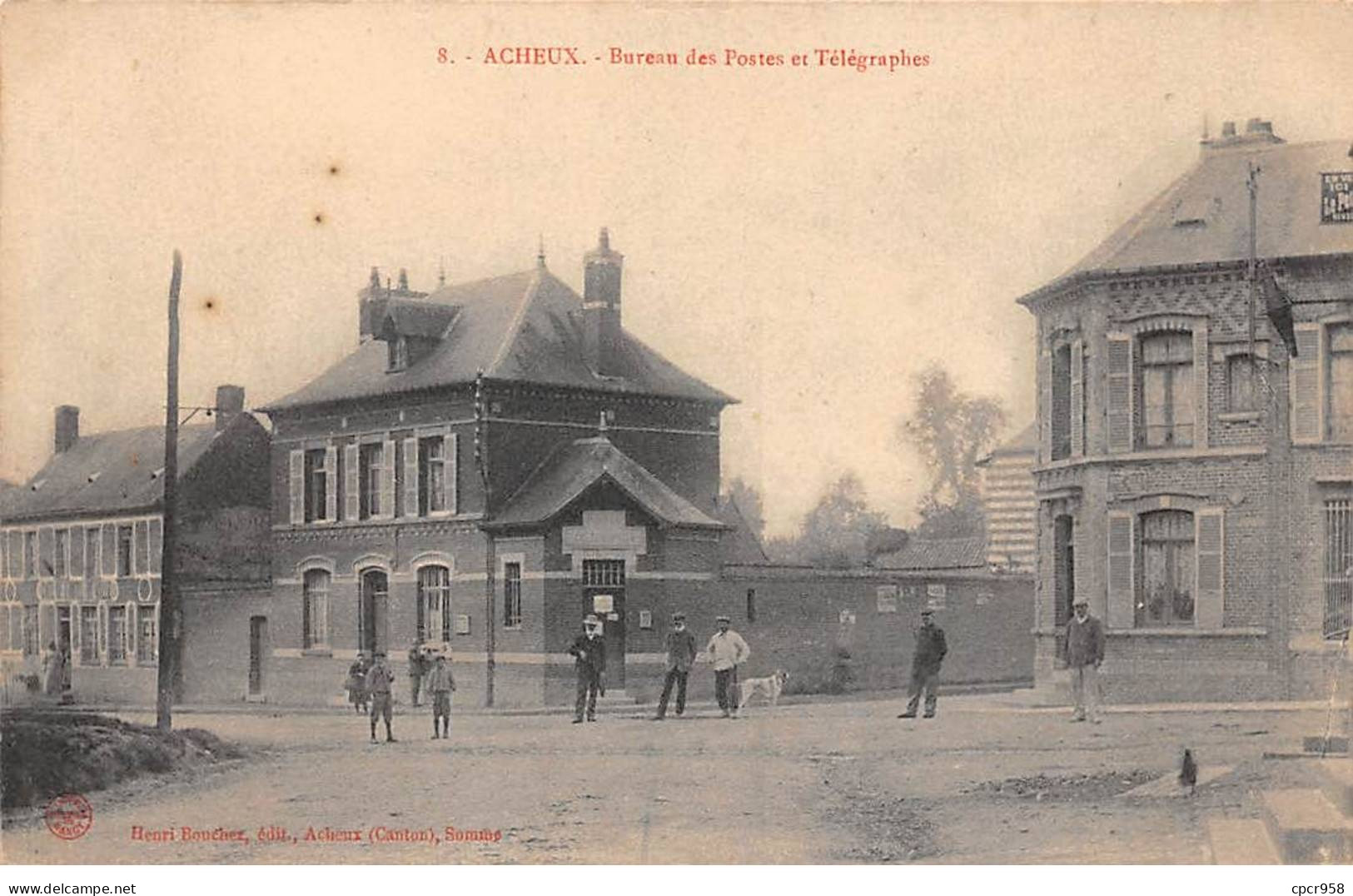 80 - ACHEUX - SAN55972 - Bureau Des Postes Et Télégraphes - Acheux En Amienois