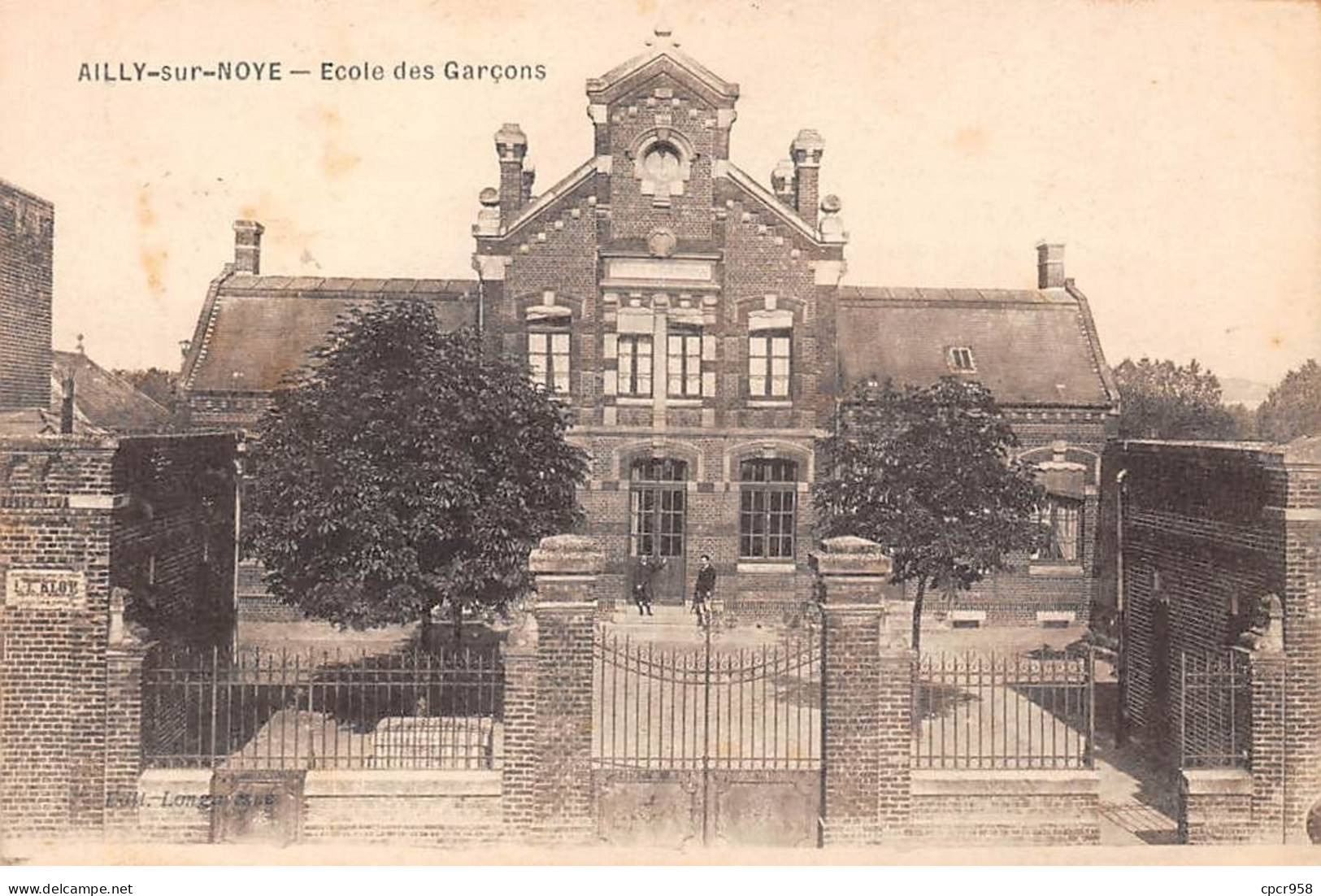 80 - AILLY SUR NOYE - SAN55987 - Ecole De Garçons - Ailly Sur Noye