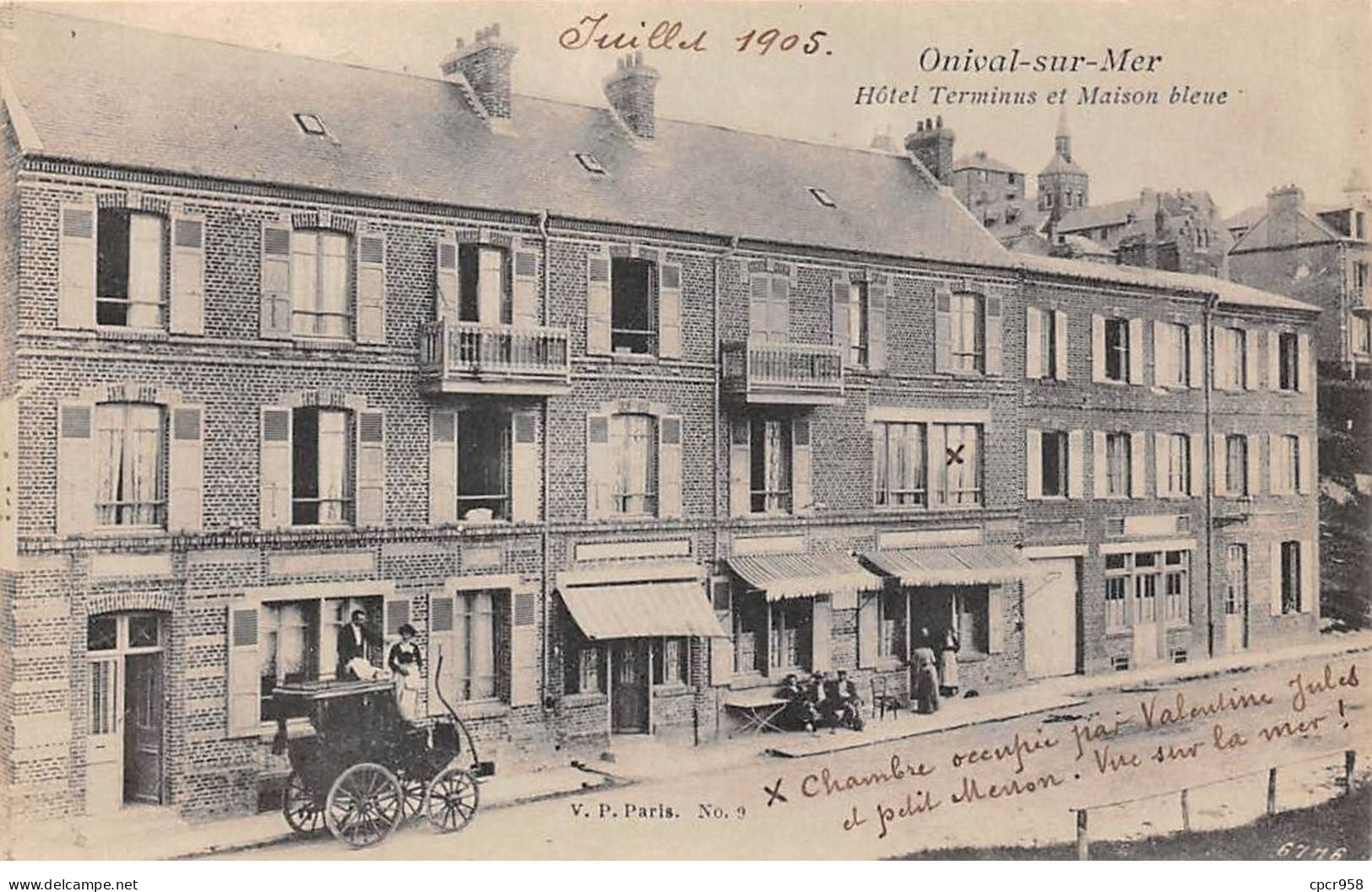 80 - ONIVAL - SAN55996 - Hôtel Terminus Et Maison Bleue - Onival