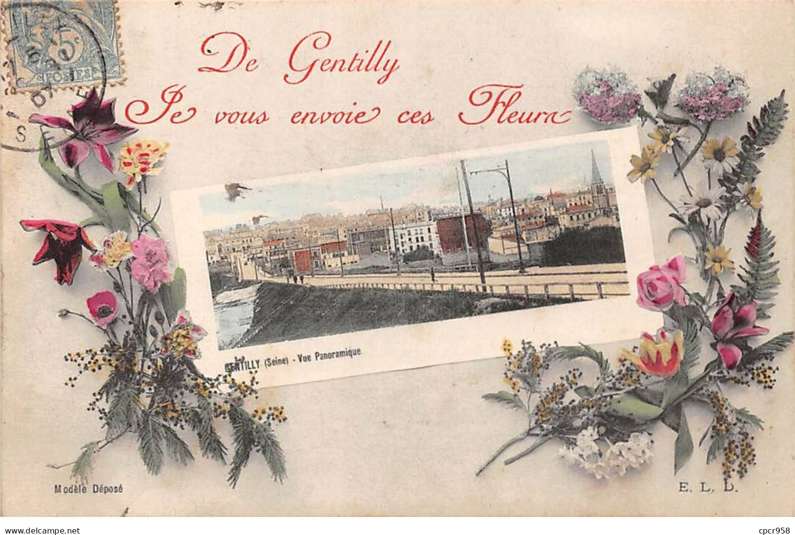 94 - GENTILLY - SAN56059 - De Gentilly, Je Vous Envoie Ces Fleurs - Gentilly