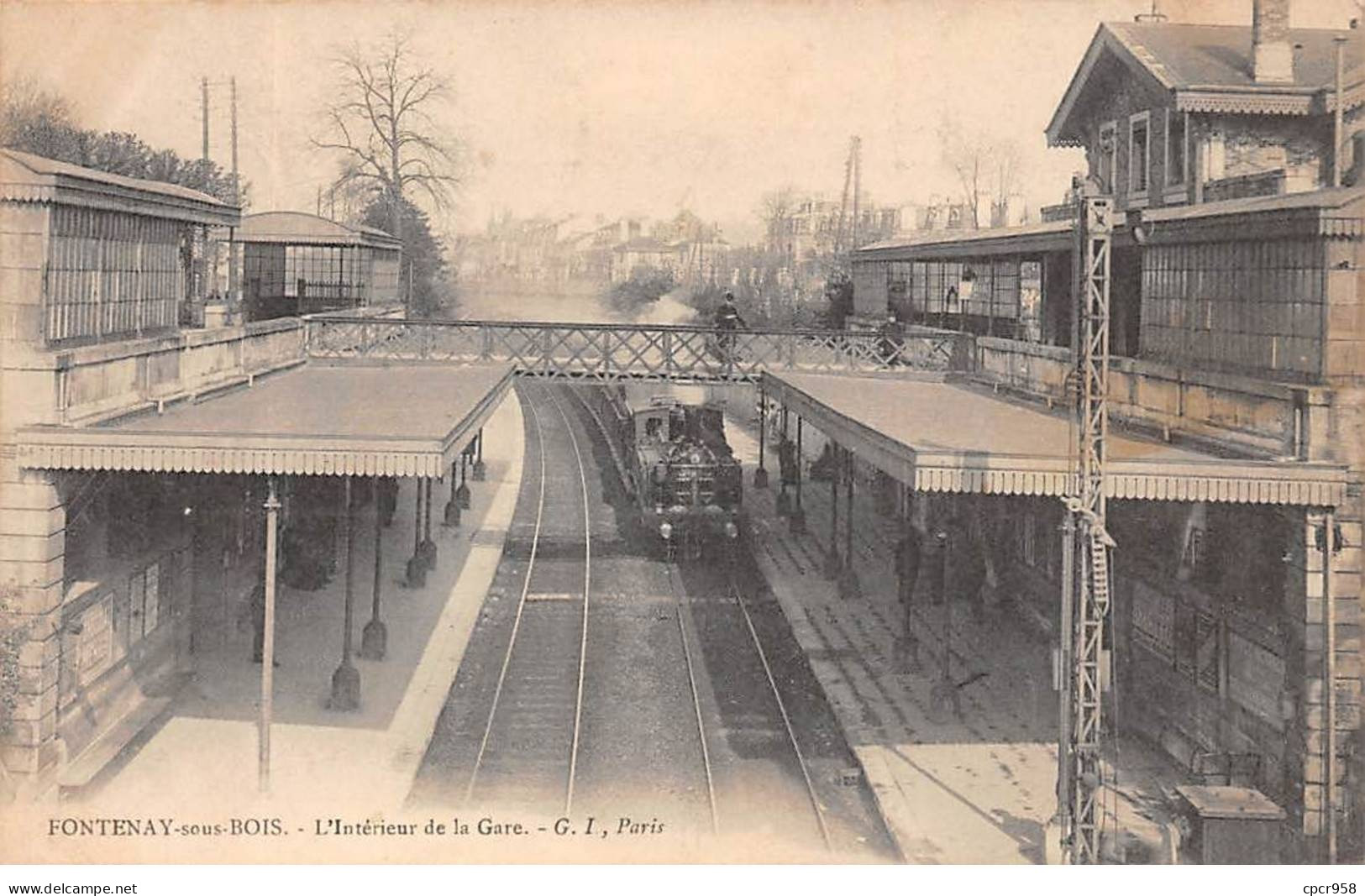 94 - FONTENAY SOUS BOIS - SAN56064 - L'Intérieur De La Gare - Train - Fontenay Sous Bois