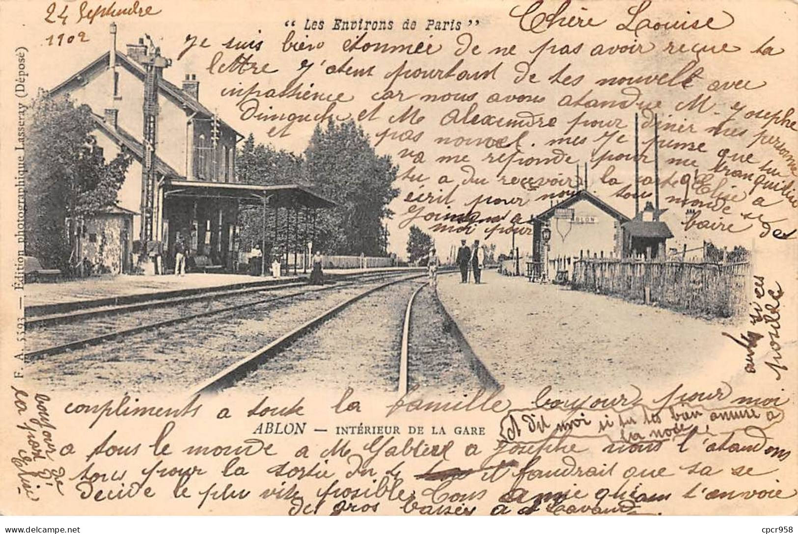 94 - ABLON - SAN56103 - Intérieur De La Gare - Ablon Sur Seine