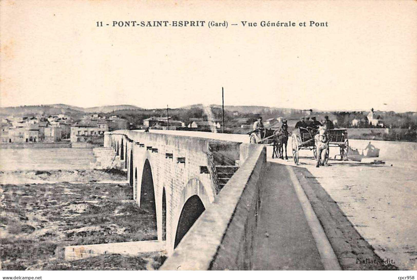 30 - PONT SAINT ESPRIT - SAN54359 - Vue Générale Et Pont - Pont-Saint-Esprit