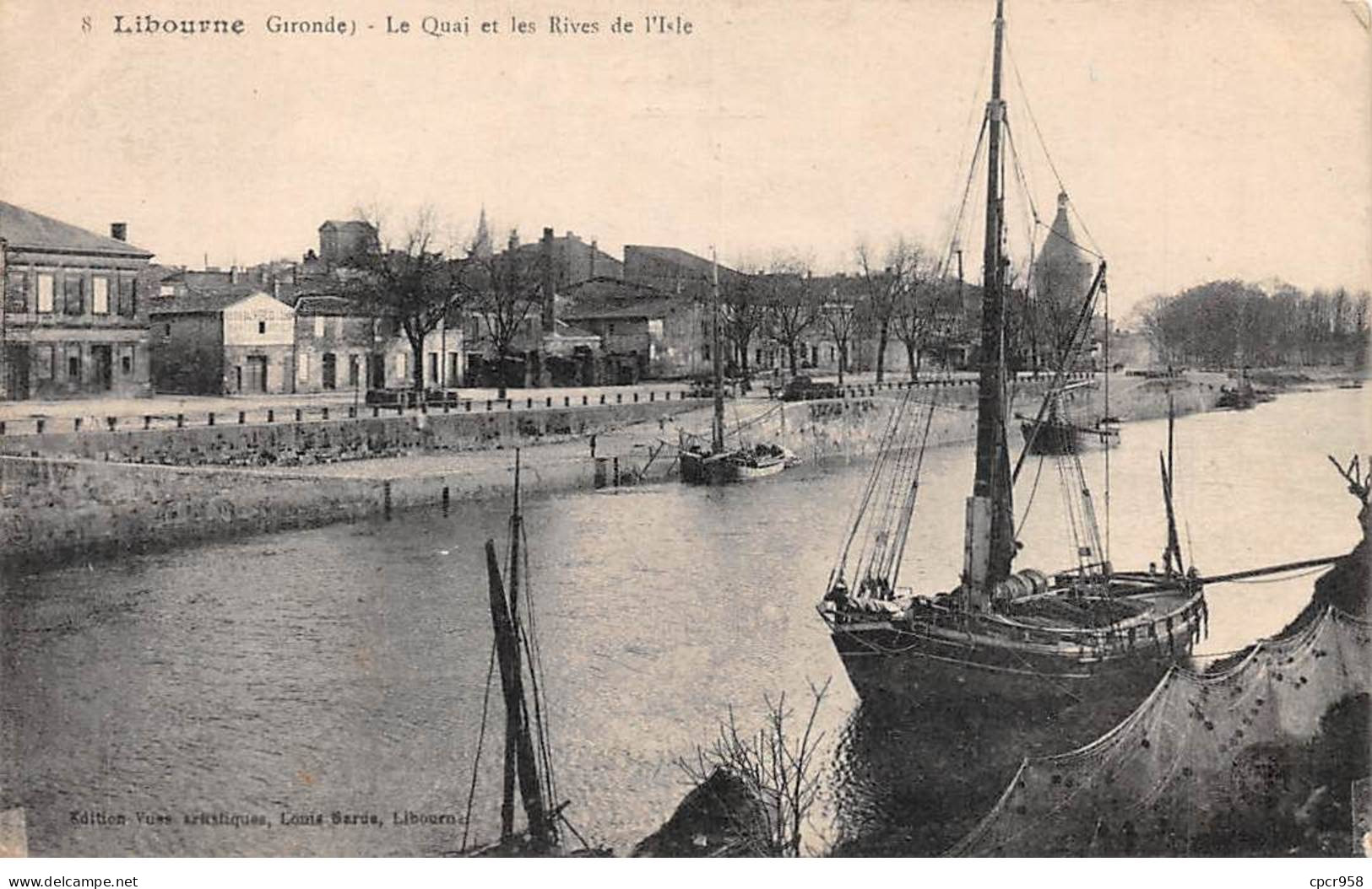 33 - LIBOURNE - SAN54374 - Le Quai Et Les Rives De L'Isle - Libourne