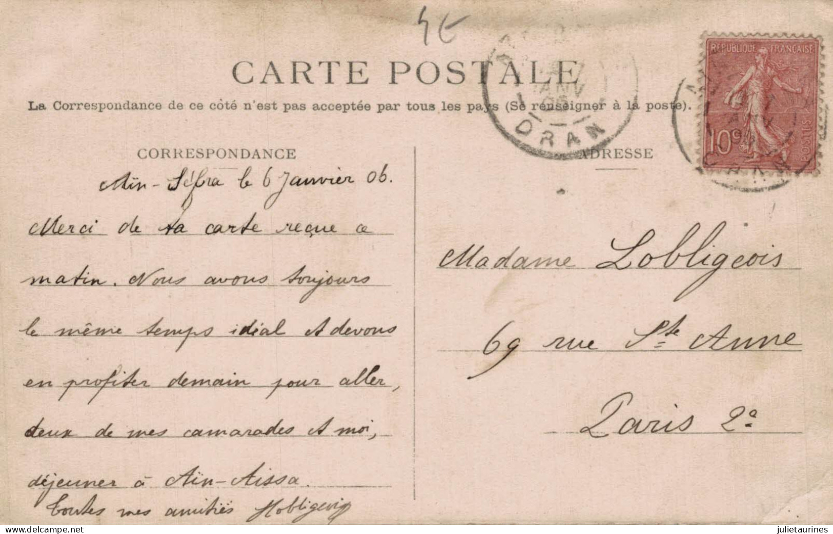 COLOMB BECHAR 1905 VOYAGE MINISTERIEL ET GUBERNATORIAL FIGUIG LES DELEGUES DE BENI GUIL RECU PAR LES MINIST CPA BON ETAT - Bechar (Colomb Béchar)