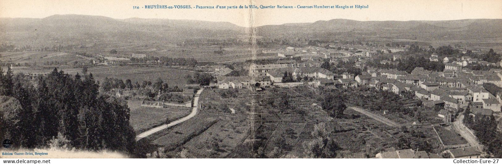 (23/04/24) 88-CPA BRUYERES EN VOSGES - CARTE DOUBLE PANORAMIQUE - Bruyeres