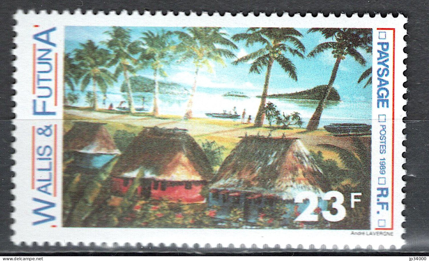 WALLIS Et FUTUNA Beaux Arts, Peinture, Paysage. Yvert N°392** Neuf Sans Charnière - Sonstige & Ohne Zuordnung