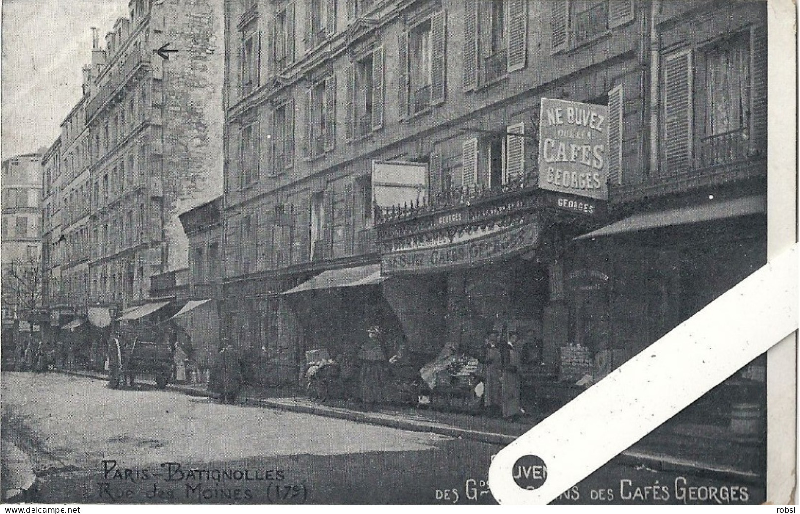 75 Paris XVII,  Rue Des Moines Batignolles, Magasins Des Cafés Georges,  D17.19 - Arrondissement: 17