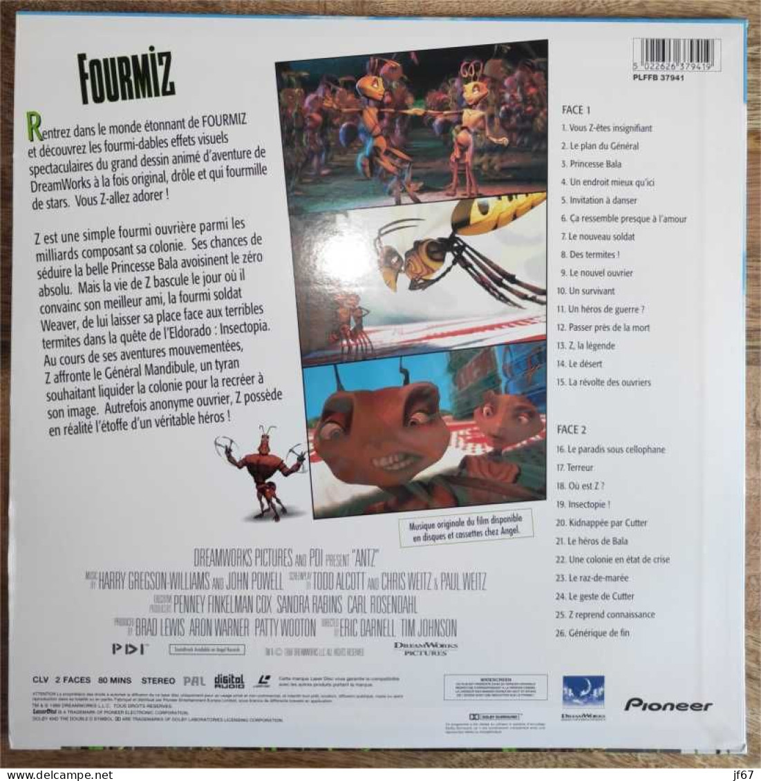 Fourmiz (Laserdisc / LD) - Andere Formaten