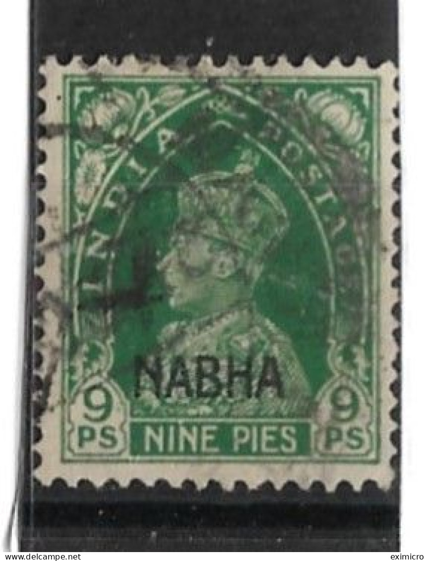 INDIA - NABHA 1942 9p SG 97 FINE USED Cat £17 - Nabha