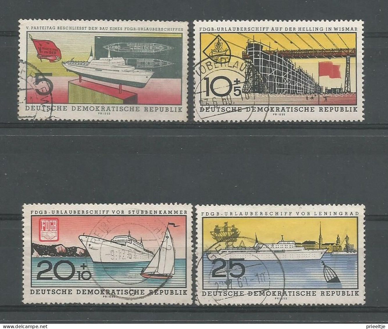 DDR 1960 Ships Y.T. 484/487  (0) - Gebraucht