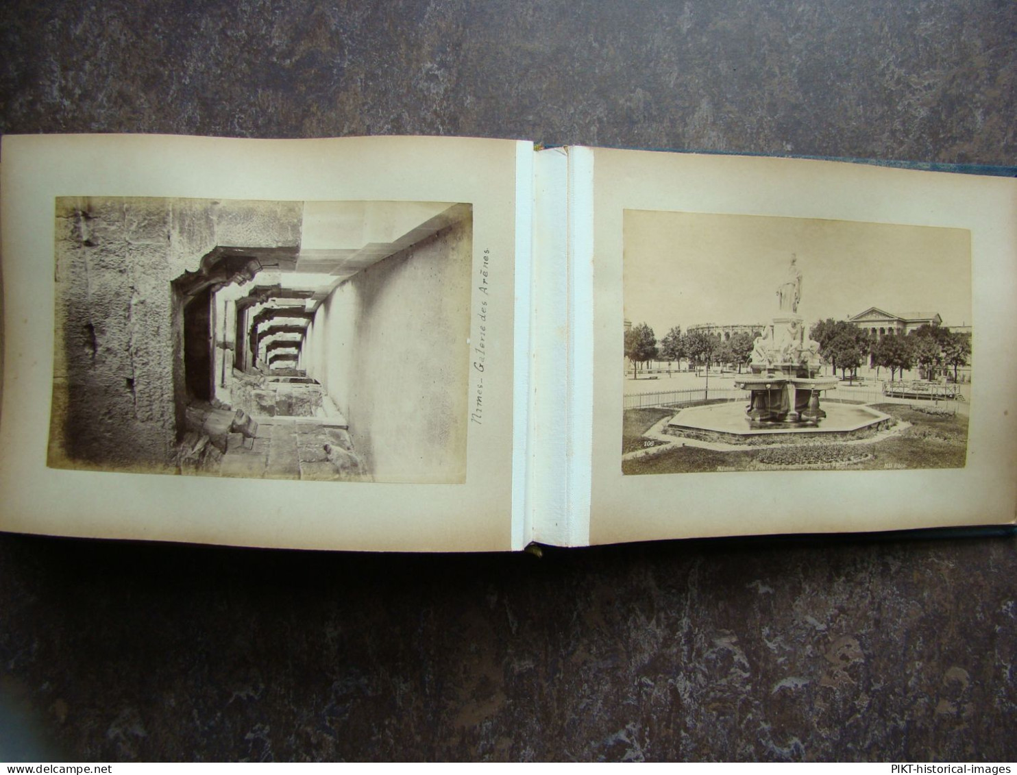 ALBUM PHOTOS ANCIEN 1880 VOYAGE BAUX PROVENCE AVIGNON ARLES NIMES MARSEILLE LYON ARCACHON CHATEAUX RENAISSANCE LOIRE TBE