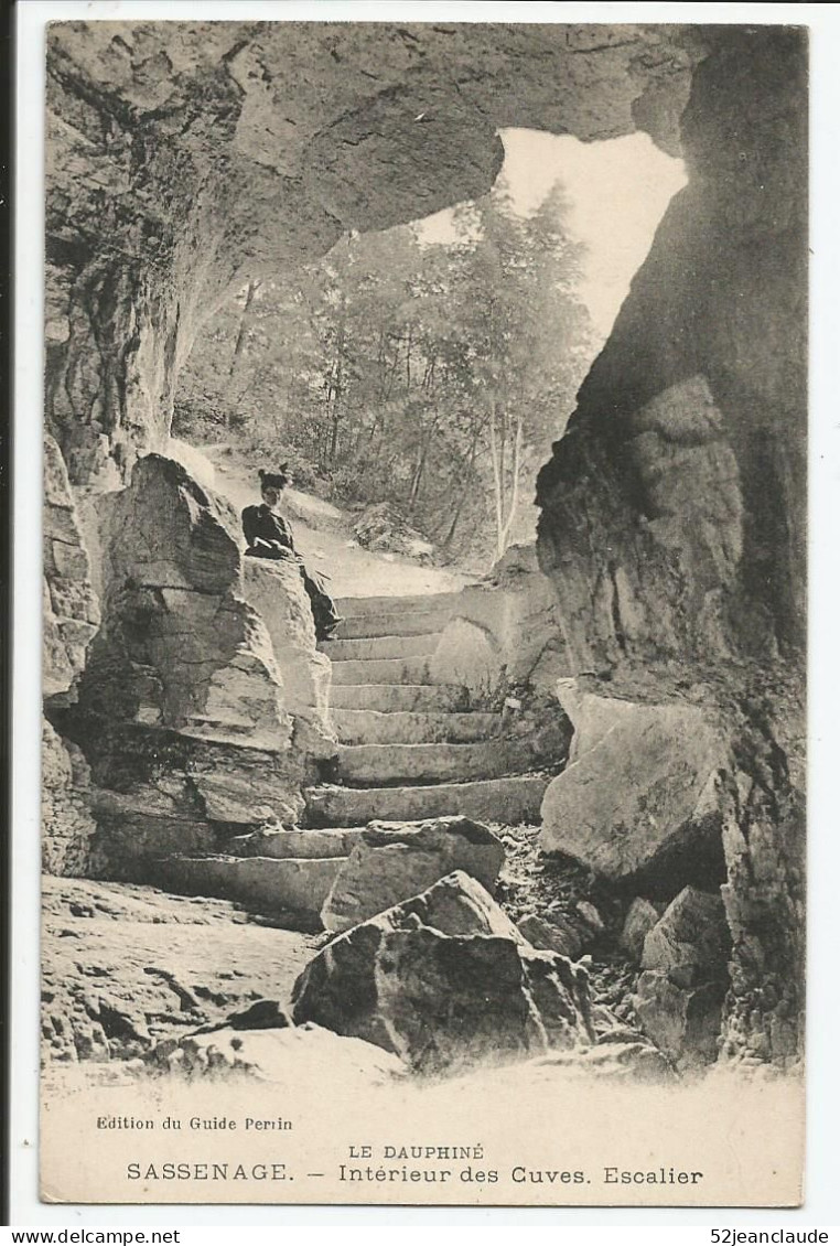 L'Intérieur Des Cuves L'Escalier   1910     N° - Sassenage