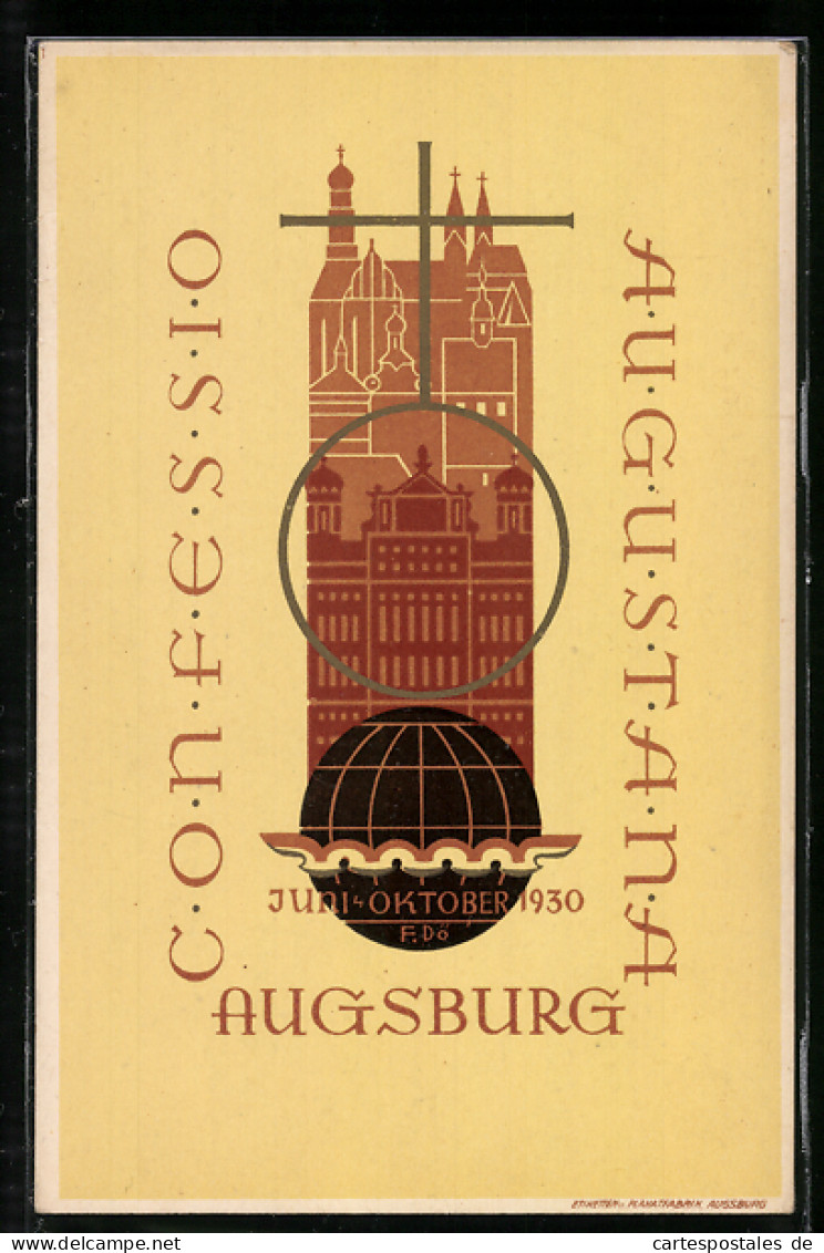 AK Augsburg, Confessio Augustana 1930  - Augsburg
